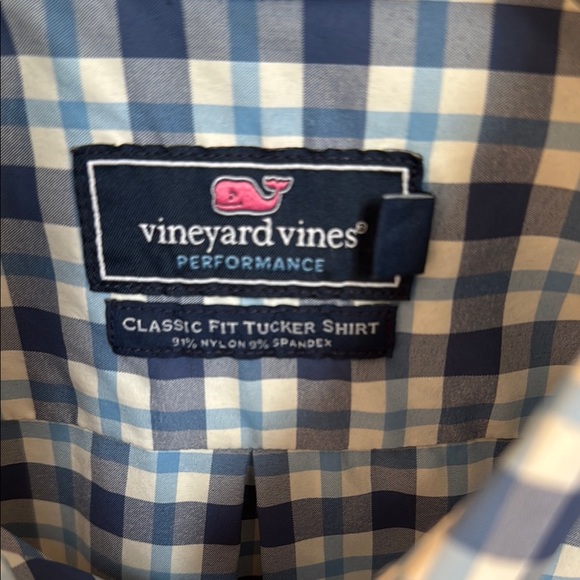 Vineyard Vines Blue Casual Button Down Shirt - Picture 2 of 3